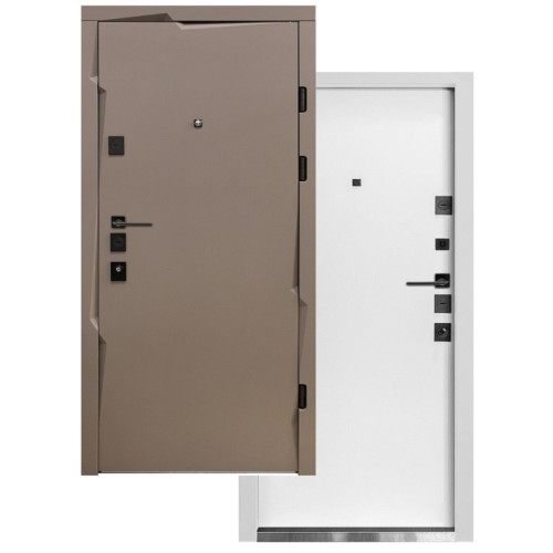 Двери Входные Магда тип 13 модель MG 300 Мусонное дерево софт/Емаль белая 860,960 (квартира)