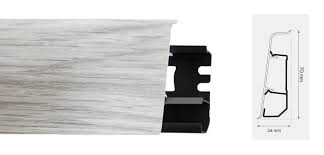 Плінтус Arbiton INDO №02 Ясень Северный (70*26*2500мм) (10шт/уп)