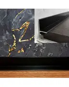 Мікро плінтус алюмінієвий  Best Deal 21*15,6*2,5 Чорний