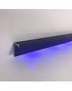 Плінтус алюмінієвий прихованого монтажу Best Deal Чорний 7/20 (2,5м)