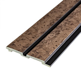 Рейка декоративная PS шоколадный мрамор 2900х120х12мм (D) SW-00001754