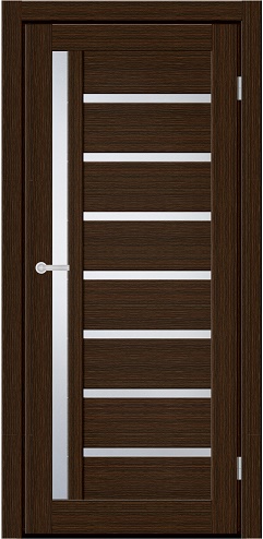 Двері Art Door ART 10.04 каштан (700х2000мм.) ПВХ плівка, скло сатин