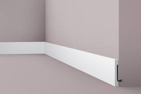 Плінтус дюрополімерний FD2S WallStyl білий 110ммх15ммх2000мм