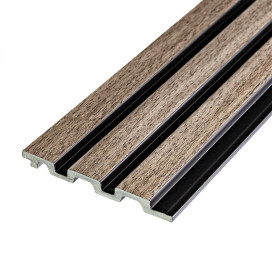 Рейка декоративная PS серо-коричневый 2900х120х12мм (D) SW-00001744