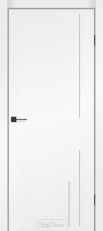 Дверне полотно SIMPLI - LOFT 03 /SIMPLI - LOFT 06(800 х 2000, Білий супермат (РР), Чорна матова кром