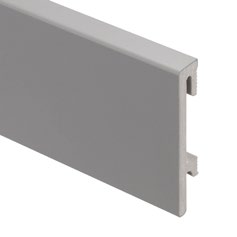 Плінтус Salag Bravo Сірий темний однотонний пофарбований (80 mm*16 mm*2400 mm)