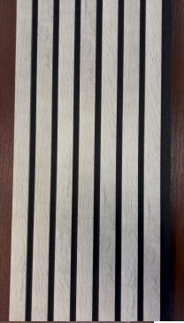 Панель Акустична Рейкова ТМ Flloor Decor (290*2750*18мм ) Дуб Світло сірий екошпон (4шт/уп) (шт)