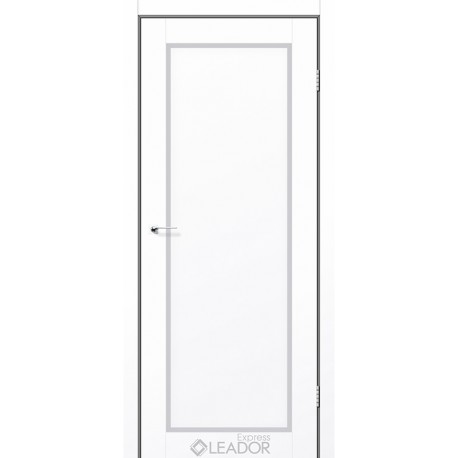 Двери межкомнатные Leador Atlantic-03 Белый мат (800*2000) ПП стекло сатин