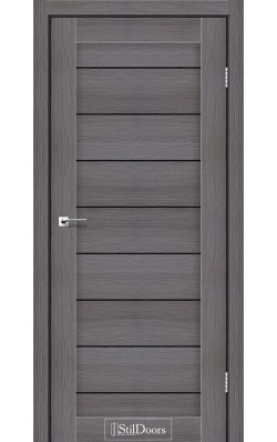 Дверне полотно TANZANIA StilDoors Дрим вуд (800*2000) ПВХ, стекло черное