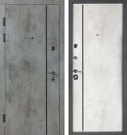 Двері Вхідні Булат К-8 (Каlе) мод 554 Оксид Темний/ бетон снежный 850 ліва СЧ