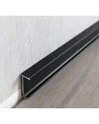 Плінтус алюмінієвий прихованого монтажу Best Deal Чорний 2/30 (3 м)