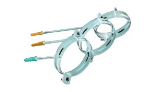 Тримач труби Profil L160 (019 B) білий сталевий Д 100 (50 шт.)