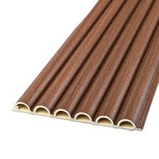 Рейка декоративная WPC круглая стеновая каштан 3000х152х15мм (D) SW-00001872