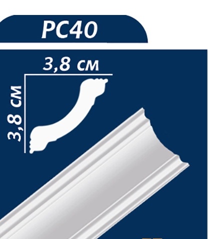 Карниз Преміум Декор ПК 40 38х38 (уп. 90 шт) НОВИНКА