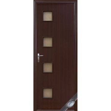 Дверне полотно Новий стиль Модена ольха (600*2000) финиш бумага, стекло сатин