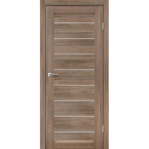 Дверь межкомнатная Leador Neapol серое дерево (800*2000) sincrolam, стекло сатин белый