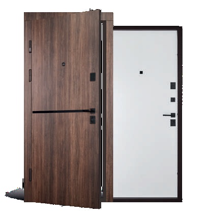 Двері вхідні. Abwehr (Classik 251 Laguna 860/960х2050 (дуб табак/білий)