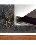 Мікро плінтус алюмінієвий  Best Deal 15,6*7,4*2,5 Білий