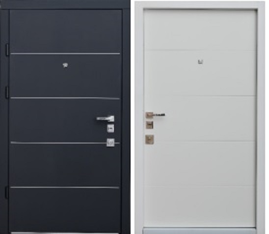 Двері Berez Solo (860/960*2040) Пастель СофтБлек/Білий матовий