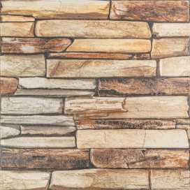 Панель стеновая 3D 680*680*4mm коричневый сланец (D) SW-00002002