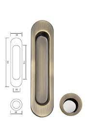 Ручка для раздв. системы Siba АВ комплект (2шт) бронза