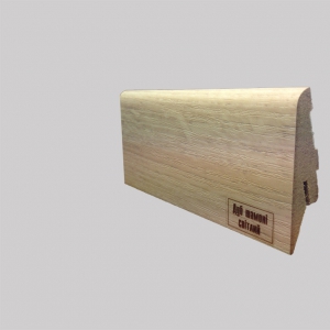 Плінтус МДФ Супер Профіль h 55 Дуб Шамони Світлий ПП1255 (2800х52х19мм) (19шт/уп/17,9кг)
