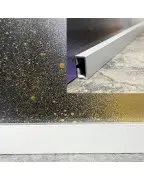 Мікро плінтус алюмінієвий  Best Deal 1/20/2,5 (120) Срібло анодоване