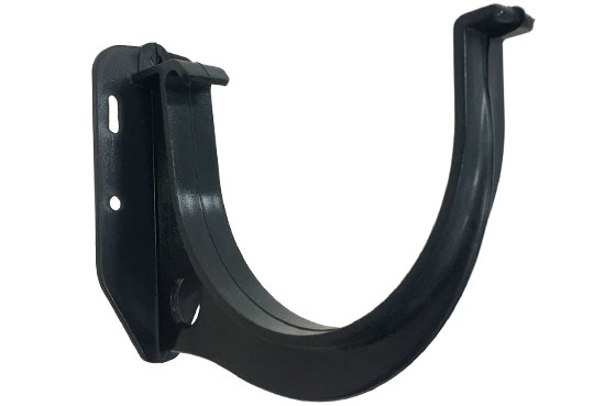 Водостічна система Альта Профіль кронштейн ринви графіт ПВХ (125мм/д.95мм)(100шт/уп)