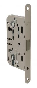 Механізм під ключ  магнітний Safita PZ MG 410C-S 85*50 MSN матовий сатин нікель