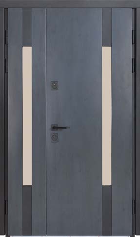 Двері Вхідні БулатТермо Хаус Мод706/431 Темний Антрацит/Вулична Білий атласний 1200*2050 права СЧ
