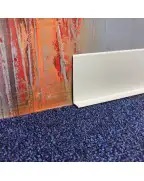 Плінтус алюмінієвий накладний Best Deal 6 білий матовий (6/60/2,5 м)