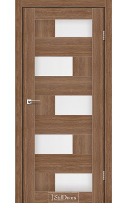 Дверне полотно NEPAL StilDoors Итальянский орех  (800*2000) ПВХ, стекло сатин