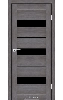 Дверне полотно MEXICO StilDoors Дрим вуд (800*2000) ПВХ, стекло черное