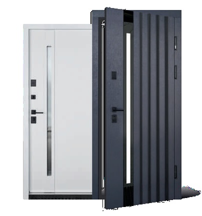 Двері вхідні уличная  Abwehr  Avenue 537( Termix) 960х2050  ( антрацит/білий) терморозрив