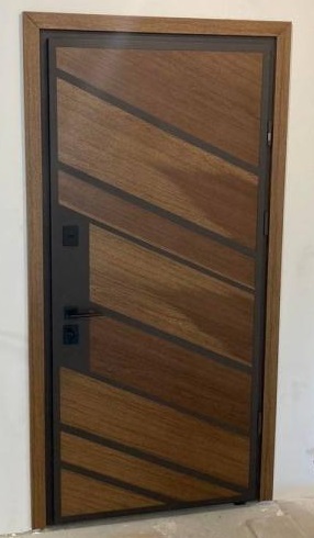 Двері вхідні Proof St Securemme PF Malta дуб світлий(патина)/дуб світлий+ кашкована лиштва 870*970*2050