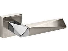 Дверная ручка Fuaro Diamond DM SN/CP-3 матовый никель/хром