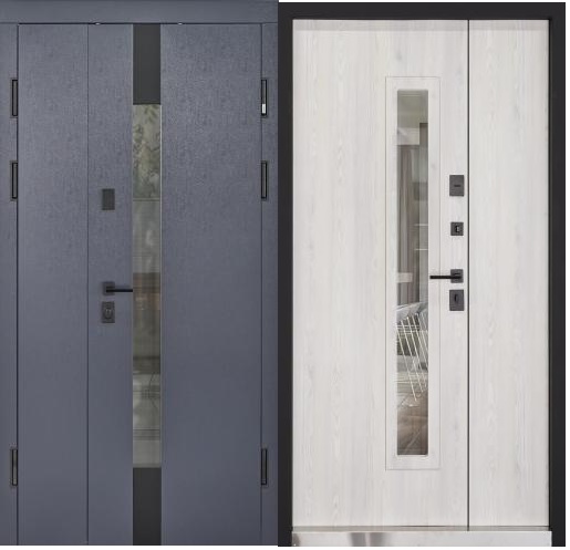 Двері вхідні уличная  Abwehr  527Tower( Termix)1200х2050(антрацит/сосна прованс) терморозрив