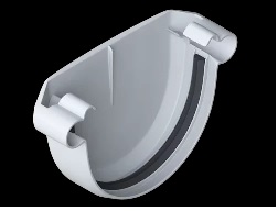 Водосточная система Альта Профиль заглушка белая ПВХ (д.125мм) (50шт/уп)