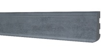 Плинтус Floor decor  Slim  FD80 (80*2500*10мм)  цемент темный