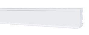 Плинтус Floor decor  Slim  FD80 (80*2500*10мм)  белый эмалекс (шт)