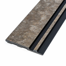 Рейка декоративная PS серо-коричневый с золотыми вкраплениями 2900х116х12мм (D) SW-00002138-