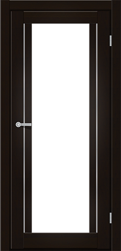 Дверь Art Door M 502 венге (800х2000мм.) ПВХ пленка, стекло сатин