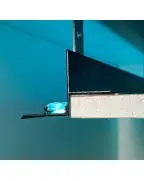 Алюмінієвий профіль тіньового шва АПТШ Максі чорний 3 м/п