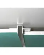 Алюмінієвий профіль тіньового шва роздільний РПТШ 10 без покриття 3 м/п