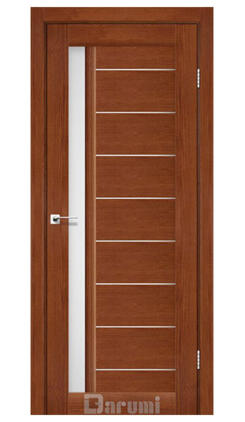 Дверь межкомнатная Darumi Bordo Орех роял (800*2000) стекло сатин белое