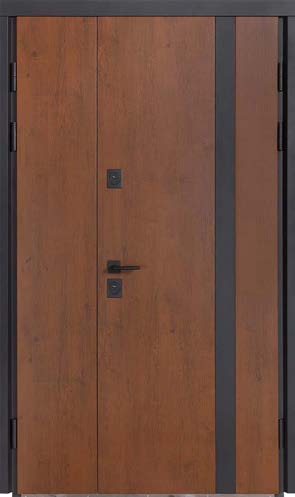 Двері вхідні Термр Хаус Мод710/265 Дуб бронза/вулична молочний 1200*2050 ліва