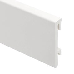 Плінтус Salag Bravo Білий однотонний пофарбований (80 mm*16 mm*2400 mm)