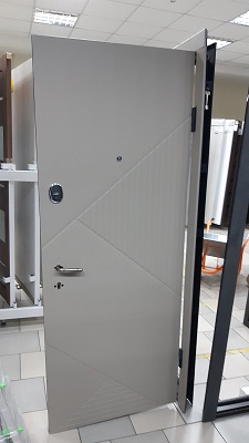 Дверь метал. ТМ Riccardi 2050х860 Стандарт 4G дуб grey/ivory(левая/правая)