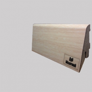 Плінтус МДФ Супер Профіль h 55 Дуб Молочний ПП1255 (2800х52х19мм) (19шт/уп/17,9кг)