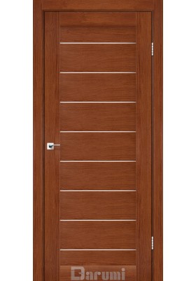 Дверь межкомнатная Darumi Leona Орех роял (800*2000) стекло сатин белый(Ск_Д)